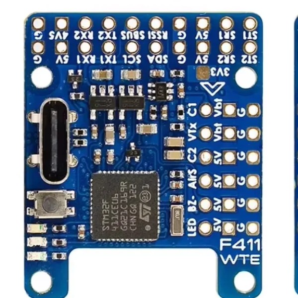 HOT Matek Mateksys F411-WTE Flight Controller STM32F411 Built-in BEC Output 2-6S ESC 90A Current Senor for Fixed Wing Drone